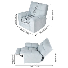 Load image into Gallery viewer, 270° Swivel Rocker Recliner Chair with Power Recline &amp; Charging Ports
