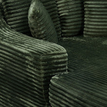 Load image into Gallery viewer, Green Corduroy Chaise Lounge Sofa Bed
