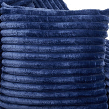 Load image into Gallery viewer, Blue Corduroy Chaise Lounge Sofa Bed
