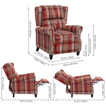 Load image into Gallery viewer, Elegant Wingback Recliner Armchair
