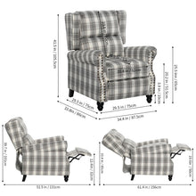 Load image into Gallery viewer, Elegant Wingback Recliner Armchair
