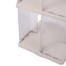 Load image into Gallery viewer, 3-Tier Plastic Square Rotating Bookshelf
