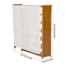 Load image into Gallery viewer, 7-Tier Bamboo Shoe Rack with Dust Cover
