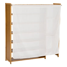 Load image into Gallery viewer, 7-Tier Bamboo Shoe Rack with Dust Cover
