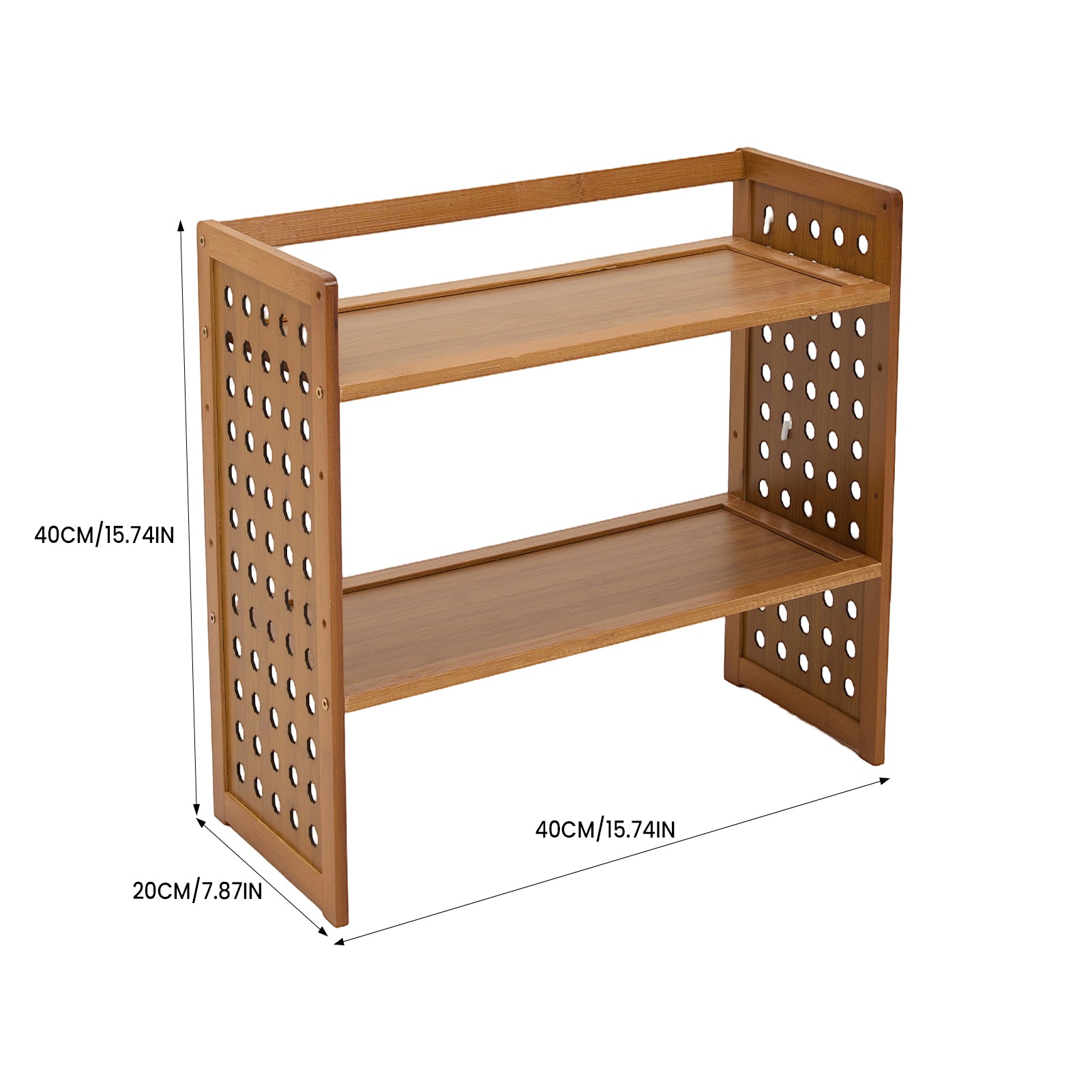 2-Tier Tabletop Storage Shelf Book Shelf – sorangLtd