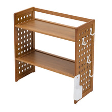 Load image into Gallery viewer, 2-Tier Tabletop Storage Shelf Book Shelf
