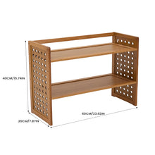 Load image into Gallery viewer, 2-Tier Tabletop Storage Shelf Book Shelf
