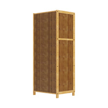 Load image into Gallery viewer, 3-Tier Narrow Bookcase Storage Cabinet with Acrylic Door
