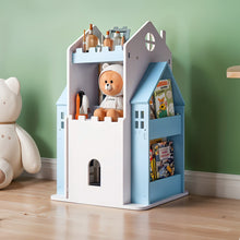 Load image into Gallery viewer, 3-Tier Castle Kids Rotating Bookshelf
