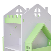 Load image into Gallery viewer, 4-Tier Castle Kids Rotating Bookshelf

