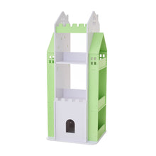 Load image into Gallery viewer, 4-Tier Castle Kids Rotating Bookshelf
