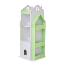Load image into Gallery viewer, 4-Tier Castle Kids Rotating Bookshelf
