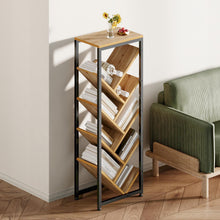 Load image into Gallery viewer, 8-Tier Floor Standing Tree Bookshelf Storage Rack
