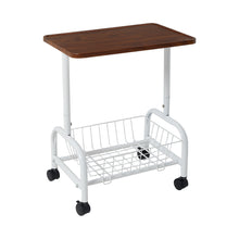 Load image into Gallery viewer, Mobile Side Table with Lower Basket
