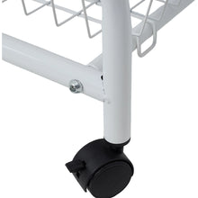 Load image into Gallery viewer, Mobile Side Table with Lower Basket
