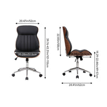 Load image into Gallery viewer, Adjustable Height Swivel Office Chair with Casters for Home &amp; Office
