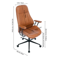 Load image into Gallery viewer, Mid-Century Modern Office Chair with Casters
