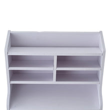 Load image into Gallery viewer, White Desktop Storage Shelf
