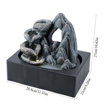 Load image into Gallery viewer, Tabletop Waterfall Fountain with LED Lighting
