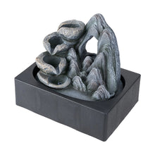 Load image into Gallery viewer, Tabletop Waterfall Fountain with LED Lighting
