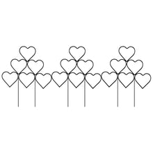 Load image into Gallery viewer, 3Pcs Heart-Shaped Stackable Plant Climbing Trellises
