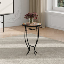 Load image into Gallery viewer, Outdoor Mosaic Accent Side Table Plant Stand
