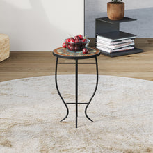 Load image into Gallery viewer, Outdoor Mosaic Accent Side Table Plant Stand
