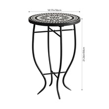Load image into Gallery viewer, Outdoor Mosaic Accent Side Table Plant Stand

