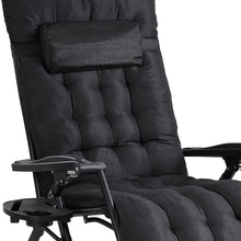 Load image into Gallery viewer, Zero Gravity Outdoor Recliner with Seat Cushion &amp; Headrest
