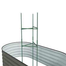 Load image into Gallery viewer, Outdoor Galvanized Steel Raised Garden Bed with Trellis

