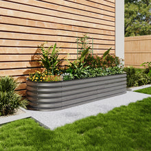Load image into Gallery viewer, Outdoor Galvanized Steel Raised Garden Bed with Trellis
