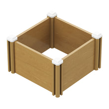 Load image into Gallery viewer, Plastic Wood-Grain Raised Garden Bed Planter
