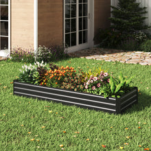 Load image into Gallery viewer, Outdoor Rectangular Metal Raised Garden Bed
