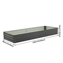 Load image into Gallery viewer, Outdoor Rectangular Metal Raised Garden Bed
