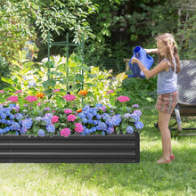 Load image into Gallery viewer, Outdoor Rectangular Metal Raised Garden Bed
