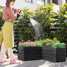 Load image into Gallery viewer, Outdoor Metal L-Shaped Raised Garden Bed
