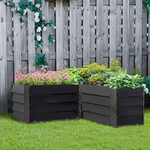 Load image into Gallery viewer, Outdoor Metal L-Shaped Raised Garden Bed
