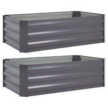 Load image into Gallery viewer, 2PCS Galvanised Steel Raised Garden Beds
