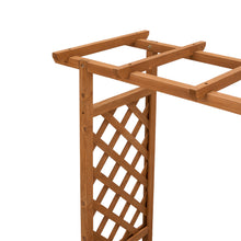 Load image into Gallery viewer, Raised Garden Bed with Integrated Trellis and Overhead Slats
