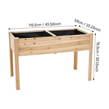 Load image into Gallery viewer, Elevated Rectangular Raised Garden Bed with Drainage Holes
