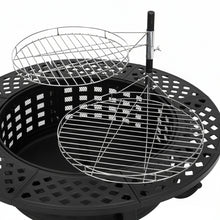 Load image into Gallery viewer, Heavy Duty Outdoor Wood Burning Fire Pit with Grill Grates
