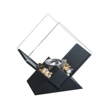 Load image into Gallery viewer, Electric Fireplace Glass Burning LED Flame Stove Fire Heater Tabletop Fire Pit
