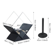 Load image into Gallery viewer, Electric Fireplace Glass Burning LED Flame Stove Fire Heater Tabletop Fire Pit
