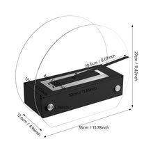 Load image into Gallery viewer, Electric Fireplace Glass Burning LED Flame Stove Fire Heater Tabletop Fire Pit
