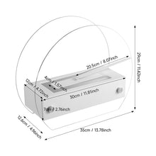 Load image into Gallery viewer, Electric Fireplace Glass Burning LED Flame Stove Fire Heater Tabletop Fire Pit
