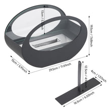 Load image into Gallery viewer, Electric Fireplace Glass Burning LED Flame Stove Fire Heater Tabletop Fire Pit
