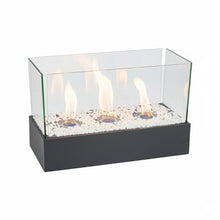 Load image into Gallery viewer, Electric Fireplace Glass Burning LED Flame Stove Fire Heater Tabletop Fire Pit
