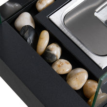 Load image into Gallery viewer, Electric Fireplace Glass Burning LED Flame Stove Fire Heater Tabletop Fire Pit
