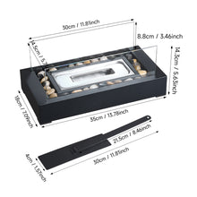 Load image into Gallery viewer, Electric Fireplace Glass Burning LED Flame Stove Fire Heater Tabletop Fire Pit
