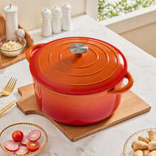 Load image into Gallery viewer, 6L Enameled Cast Iron Dutch Oven Pot with Lid
